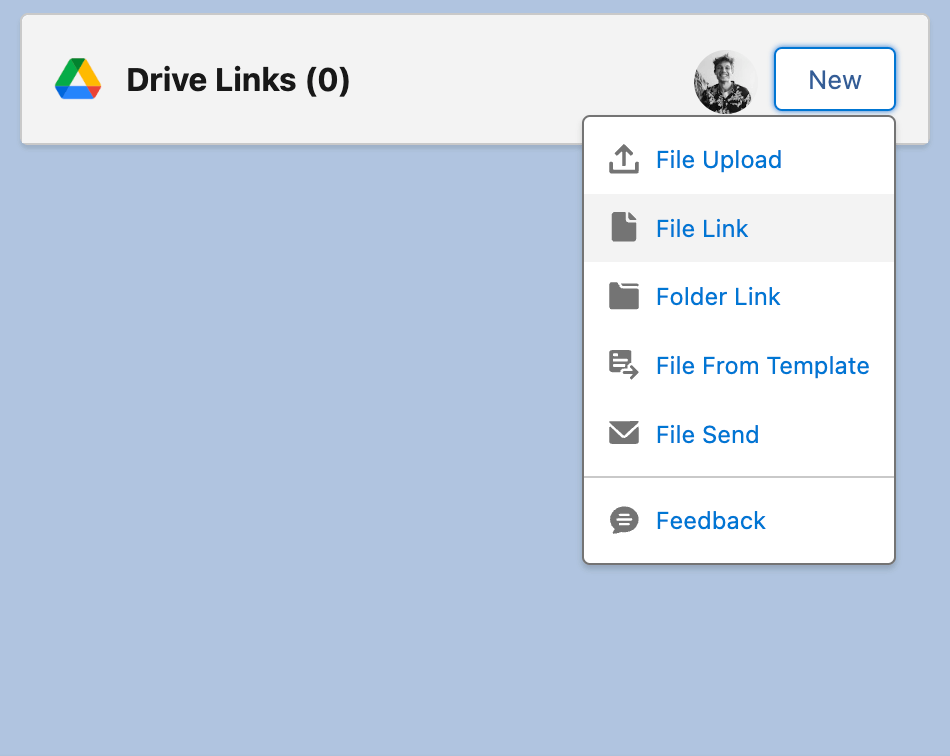 Connecting a Google Doc to Salesforce with Drive Connect's Drive Link Component "File Link" option.